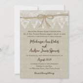 Lace Country Fair Weddenschap Kaart (Voorkant)