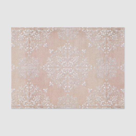 Lace Damask Diamond Pattern-document Tissuepapier (Voorkant)