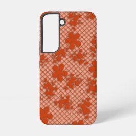 Lace dark Copper Floral Samsung Galaxy S6, hard Hoesje