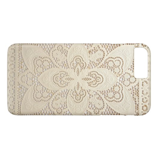 Lace Design iPhone 7 Plus Coque (Dos (Horizontal))