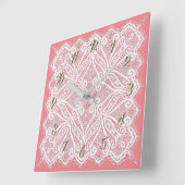 Lace doily vierkante klok (Hoek)