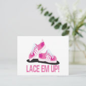 Lace Em Up Briefkaart (Staand voorkant)