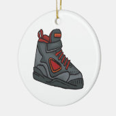 Lace Em Up Keramisch Ornament (Links)