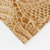 lace fabric-texturen fleece deken (Hoek)