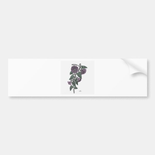 Lace Flowers Bumpersticker (Voorkant)