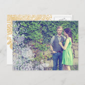  Lace Foto Sla de datum Briefkaart (Voorkant / Achterkant)