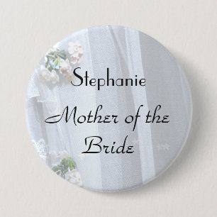 Lace Gepersonaliseerde moeder van de Bride Button