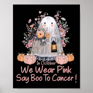 Lace Ghost Coquette Borstkanker Bewustzijn Halve Poster