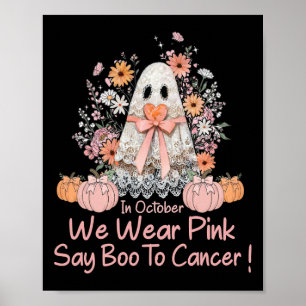Lace Ghost Coquette Bow Borstkanker Award Poster