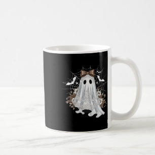 Lace Ghost Shirt Schattige Bloemen Webs Spooky Okt Koffiemok