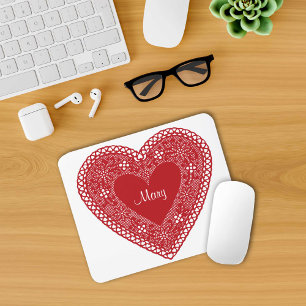 Lace Heart Muismat