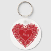 Lace Heart Sleutelhanger (Voorkant)