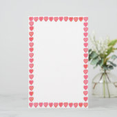 Lace Hearts Stationery Briefpapier (Staand voorkant)