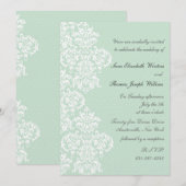 Lace Hoesje Wedding Invitation Kaart (Voorkant / Achterkant)
