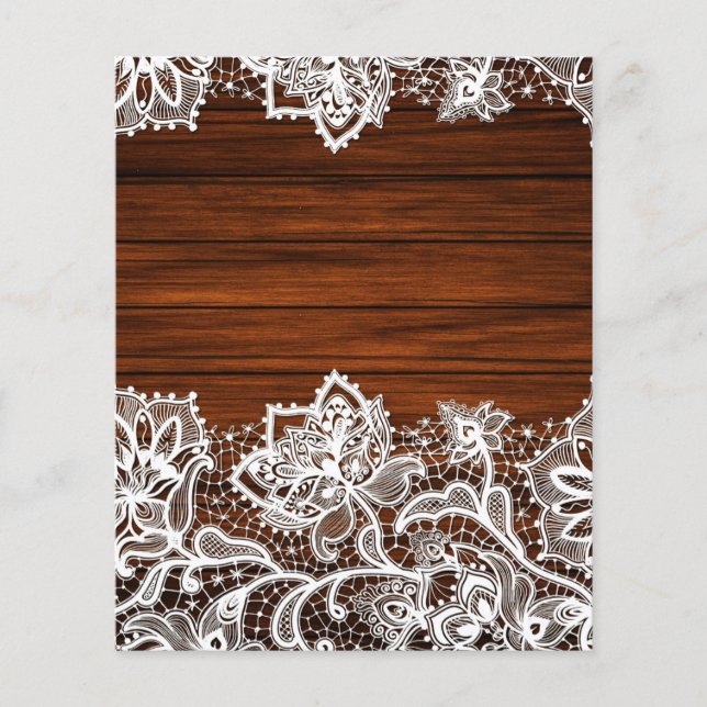 Lace & Hood Grain Rustic Scrapbook Paper (Voorkant)