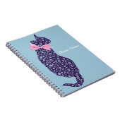 Lace Kitty Chat Silhouette Carnet (Côté Droit)