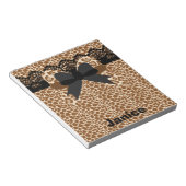 Lace léopard Brown et petit bloc-notes (Incliné)