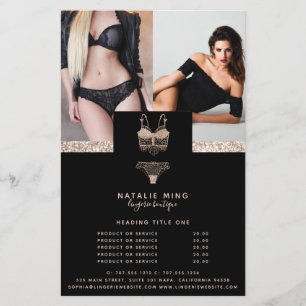 Lace Lingerie Boutique Fotoprijzen Flyer
