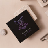 Lace Lingerie Boutique Logo Carte de visite violet