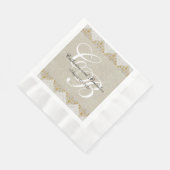 Lace Linnen Rustiek Trouwpapier Servetten (Hoek)