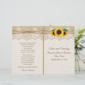 Lace-lint en zonnebloemen op het programma voor ee (Staand voorkant)