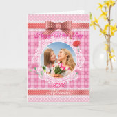 Lace lint Happy Mother's Day Kaart (Gele Bloem)