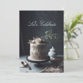  LACE LOOK JUBILEUM CAKE KAART (Staand voorkant)