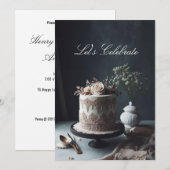  LACE LOOK JUBILEUM CAKE KAART (Voorkant / Achterkant)