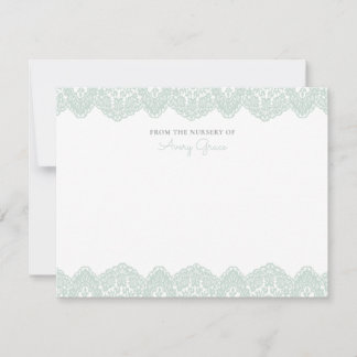Lace & Lullibies Baby Stationery Notitiekaartje
