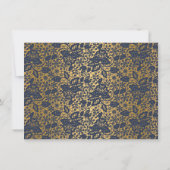 LACE LUXE NAVY GOLD BEWAREN DE DATUM (Achterkant)