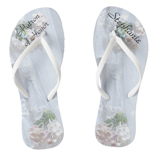  Lace Matron van Honor Wedding Teenslippers (Voetbed)