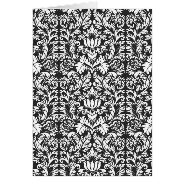 Lace noir blanc Damas Brocade (Devant)