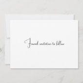 Lace noire moderne élégante Enregistrer la carte D (Dos)