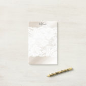 Lace op Blush Post-it® Notes (Op bureau)