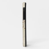 Lace Parchment Baroque Swirl Monogrammed Initiaal  Case-Mate iPhone Case (Achterkant/links)