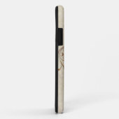 Lace Parchment Baroque Swirl Monogrammed Initiaal  Case-Mate iPhone Case (Achterkant/rechts)