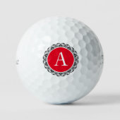 LACE PATTERN CUSTOM INITIAAL GOLF BALLS GOLFBALLEN (Voorkant)