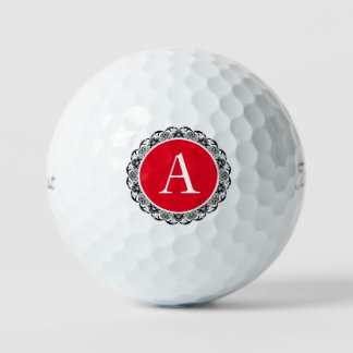 LACE PATTERN CUSTOM INITIAAL GOLF BALLS GOLFBALLEN