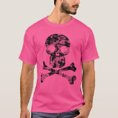 Lace Pattern Skull and Crossbones T-Shirt (Voorkant)