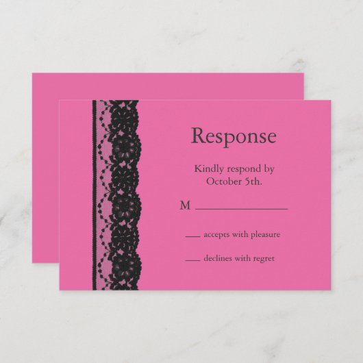 Lace RSVP (fuchsia) (Devant / Derrière)