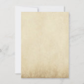 Lace Rustic Country Wedding Invitations Kaart (Achterkant)