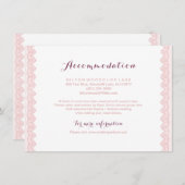  lace rustige trouwaccommodatie informatiekaartje (Voorkant / Achterkant)