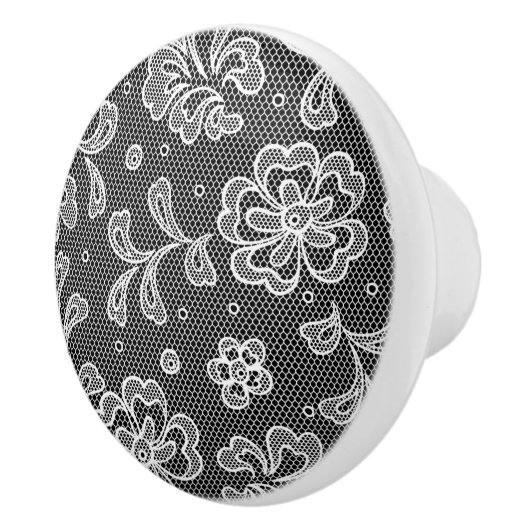 Lace-stofpatroon 1 keramische knop (Rechts)