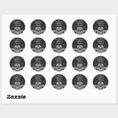 Lace Sugar Skull Day of the Dead Save the Date Ronde Sticker (Vel)