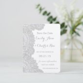  Lace Wedding Save the Date (Staand voorkant)