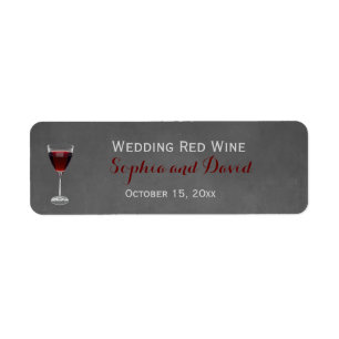  Lace Winery Wedding Wine Etiket