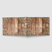 Lace Wood Rustic Western Elegant Wedding Gastenboek (Volledig)