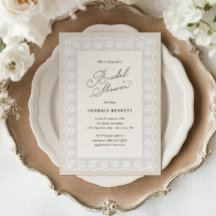 Lace Zachte Neutrale Bruiloftsborrel