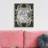 Lacecap Hydrangea Lijst Creëer Uw eigen foto Canvas Afdruk (Insitu (Woonkamer))