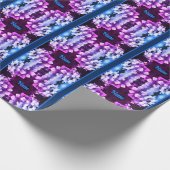 Lacecap Hydrangea Zwart Wit Getint Gepersonaliseer Cadeaupapier (Hoek)